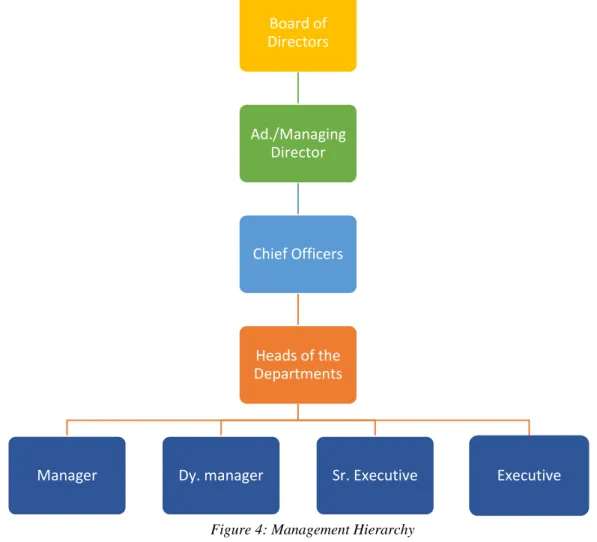 Figure 4: Management Hierarchy 