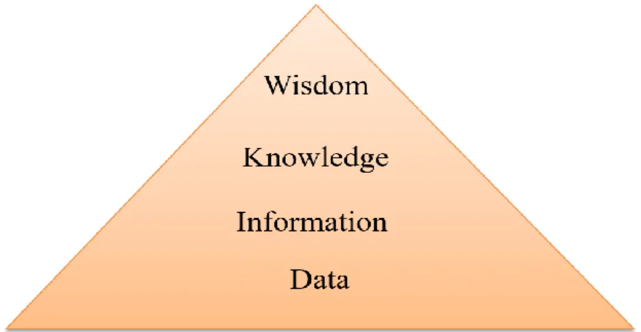 Figure 2.1 Data, information, knowledge and wisdom process (Azad, 2014)  2.2 Farmers' Knowledge in Vegetable Cultivation  