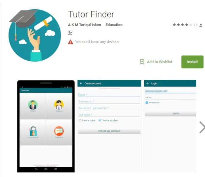 Figure 2.2: Tutor Finder 