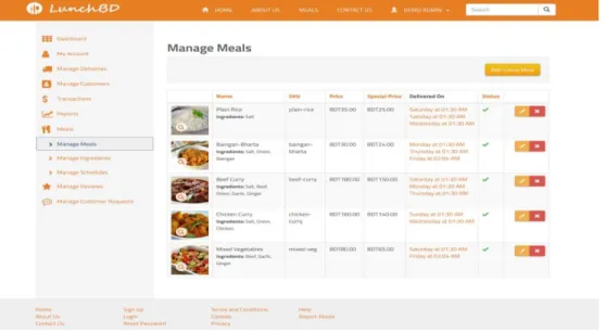 Figure 4.2.5.2: Meal add/edit page 
