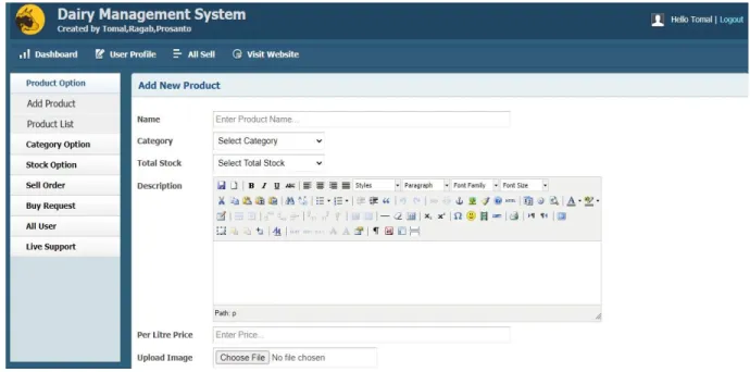Figure 6.2.1: Admin login Homepage