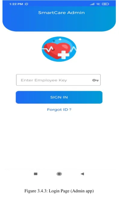 Figure 3.4.3: Login Page (Admin app)  