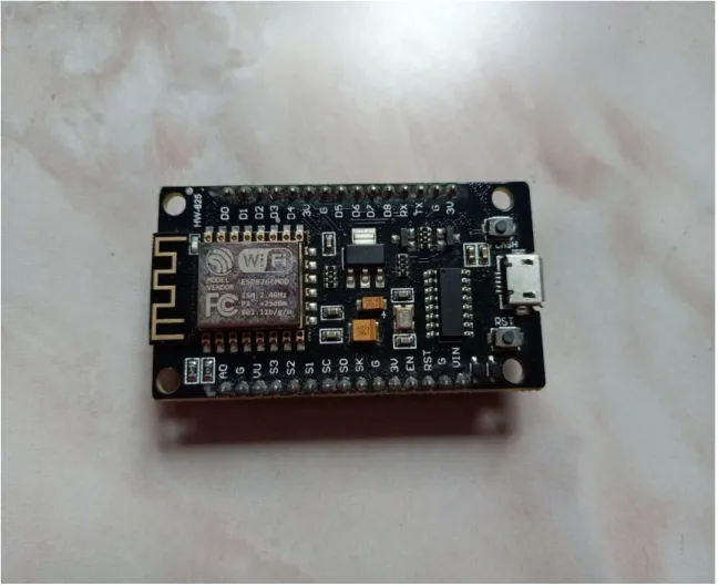 Figure 3.7.1: NodeMCU ESP8266  