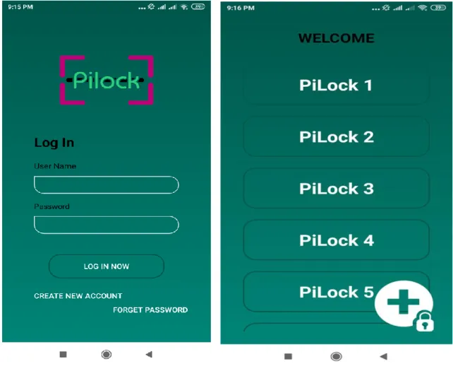 Figure 4.1: Android Interface to registrar new user 