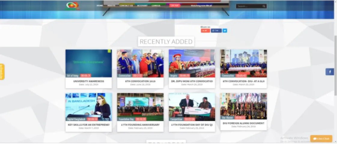 Figure 1.5.1: VOD user Interface 