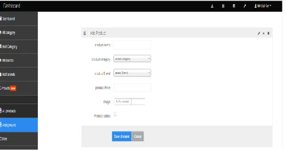 Figure 4.1.8: Product update for admin.  