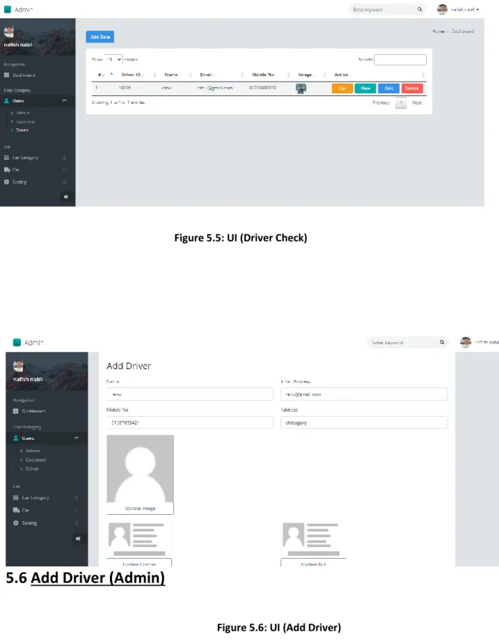 Figure 5.5: UI (Driver Check) 