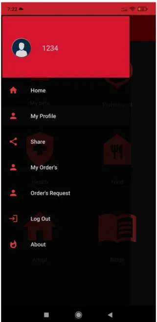 Figure 5.4: Navigation Drawer 