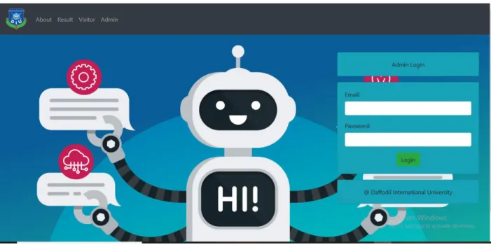 Figure 5.4.1: Admin login 