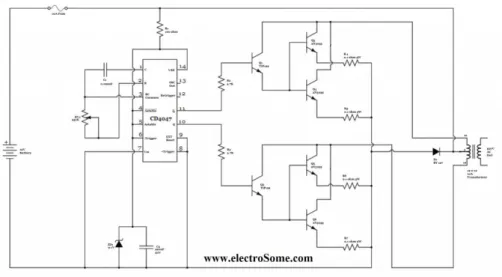 Figure 3.6: Simple Inverter Circuit using CD4047.