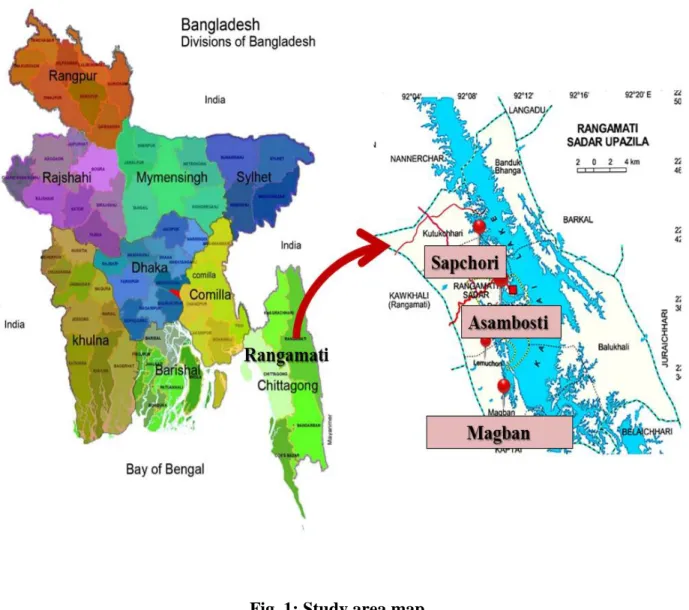 Fig. 1: Study area map 