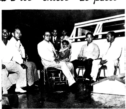 Foto  tomada  durante  fa  exc111·swn  de  la  ¡n·ensa,  a  invitación  del  Se11'1dor  Fernando  López,  por  la  Bahía  de  Manila,  a  bordo  del  1Jafe  &#34;Miss  /loílo&#34;