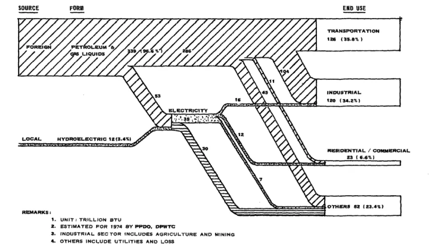 FIGURE 1. ENERGY FLOW PATTERNS IN THE COUNTRY
