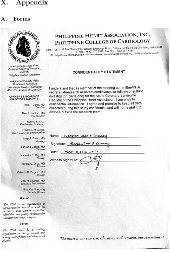 Figure 45: Confidentiality Statement
