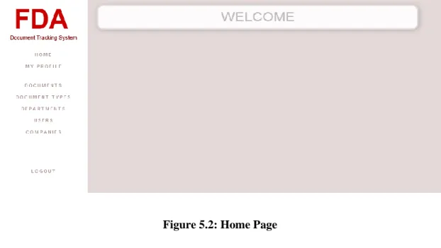 Figure 5.2: Home Page 