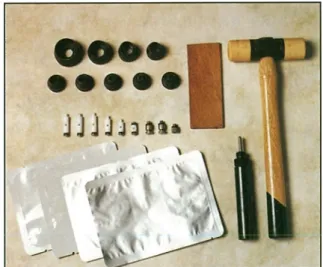 Fig. 2  Tools  for heat penetration study  in retort pouch.