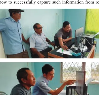 Figure 1. Training of data collectors conducted by staff from  IFRDMD Data Center