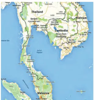 Figure 4. One hundred and ten (110) stations proposed for  the 2018 collaborative survey, covering the EEZs of Cambodia, 
