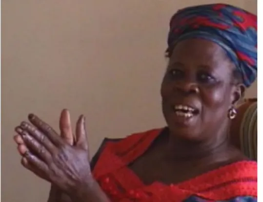 Figure  8.  Bintu  Sidibe  at  author’s  home  in  Badalabougou, Bamako,  1999
