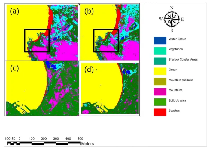 Figure 33 Comparison of land cover 