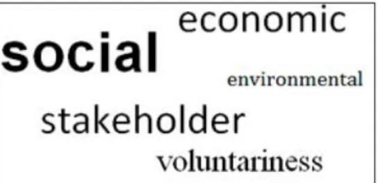 Figure 1:  Most prominent dimensions of CSR