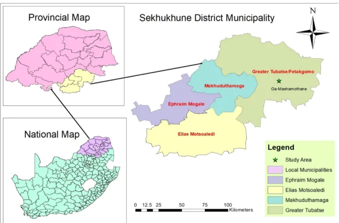 Figure 2: Map of setting    Source: (Geography Information System, 2019) 
