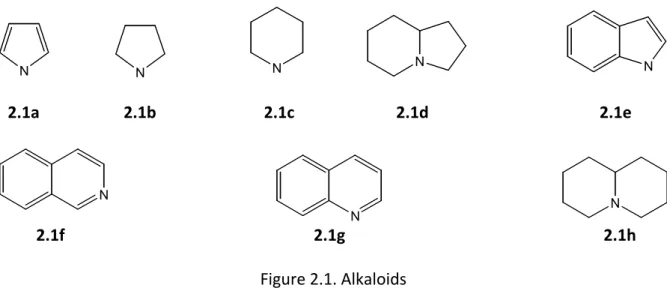 Figure 2.1. Alkaloids