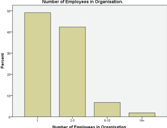 Figure 4.2: Number of Employees in the Organisation