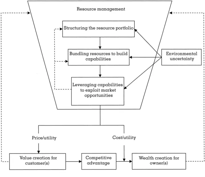 Figure 2.3: A dynamic resource management model of value creation. 