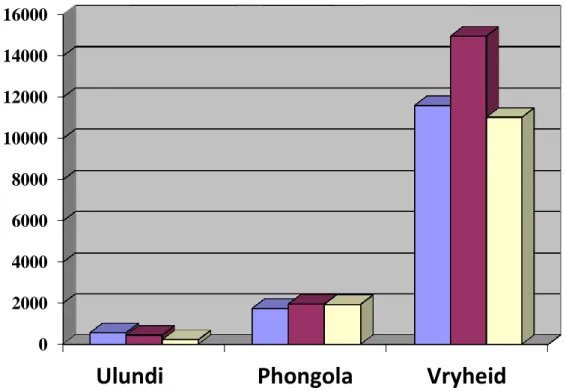 Figure 2.1 Nights spent at some of the accommodation facilities of the Zululand                     District Municipality 