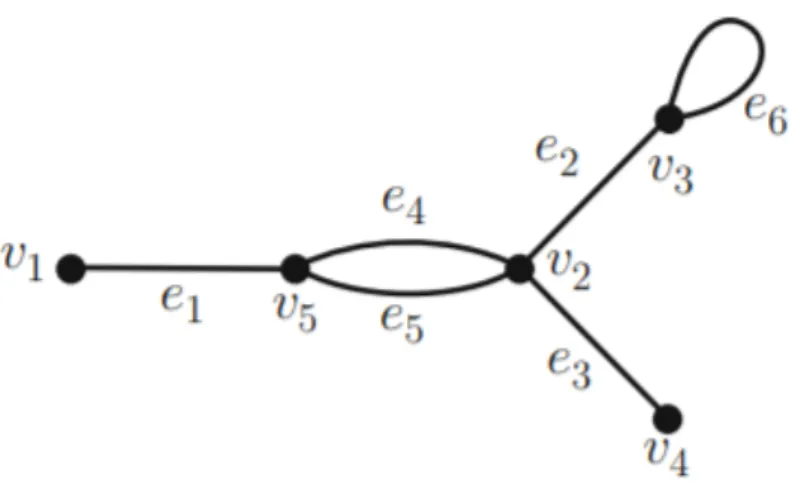 Figure 2.2: Example of a graph G [21].