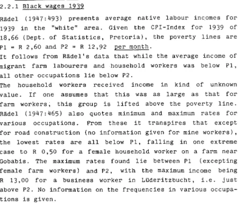 Table  3:  1951  Census  low  incomes  R  Annual  income 