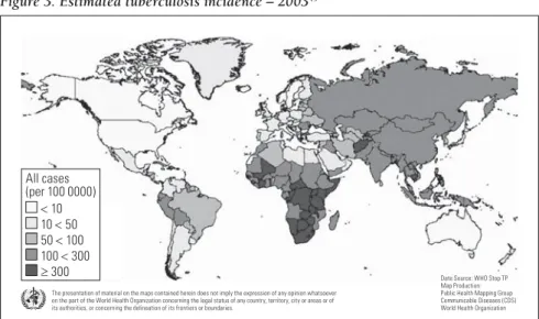 Figure 3. Estimated tuberculosis incidence – 2003 49