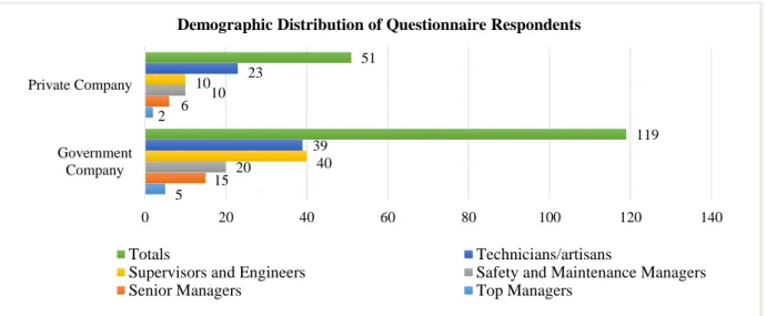 Figure 1: Demographic Distribution of Questionnaire Respondents  According to Mason et al