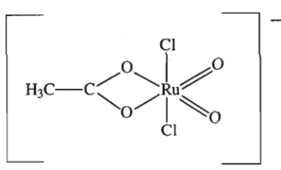 Figure 1.5.3. Structure of [RU02(OCOCH3)Chr.