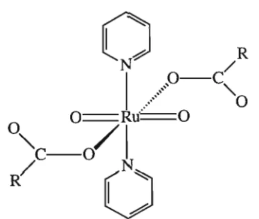 Figure 1.5.4. Structure of [Ru02(pyM02CRhH101,102].