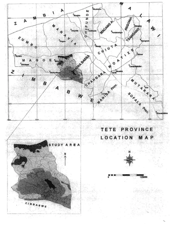 Figure 3-2: Location ofthe study area