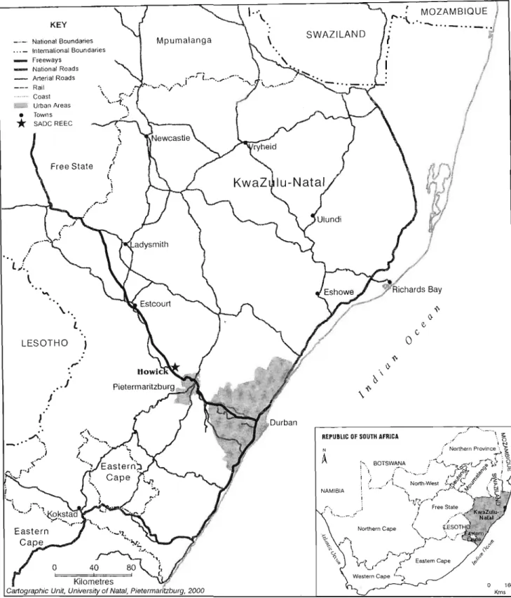 FIGURE 2 LOCATION OF THE SADC - REEC