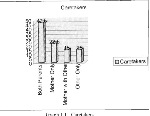 Graph 1.1 : Caretakers