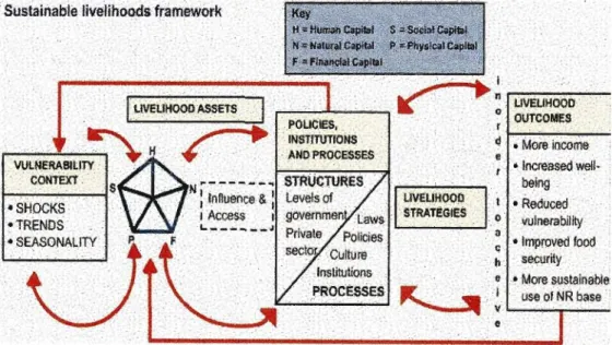 FigUre 1.1 Sustainable livelihoods framework (DfID 2002).