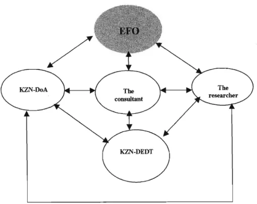 Figure 3.2 Stakeholders relationships and involvement in EFO, 2002