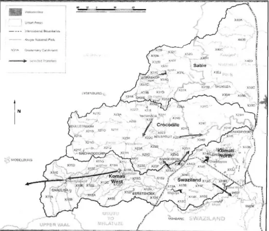 Figure 4.2: Map of the Inkomati Water Management Area.