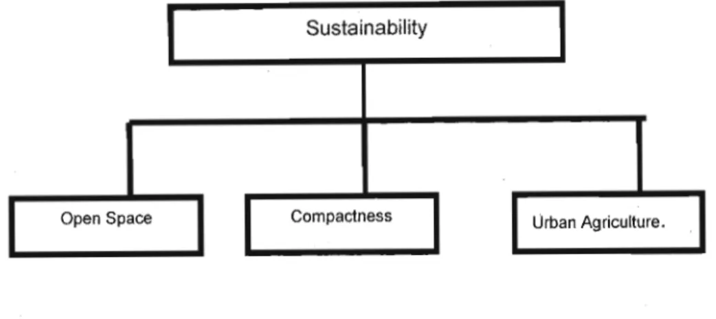 Figure 1. 1 Criteria for Measuring the Sustainability of the Concept of Sustainable City