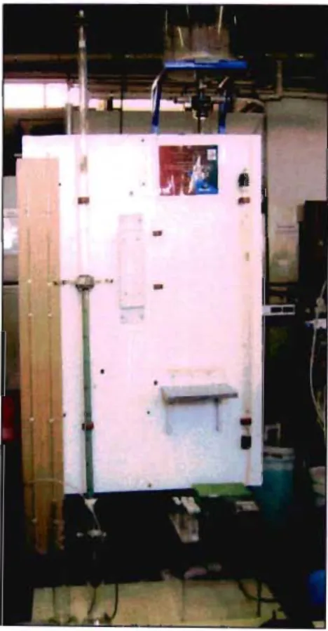 Figure 10.8: Photograph of the Fluidized Bed during Operation with Copper loading onto the resin