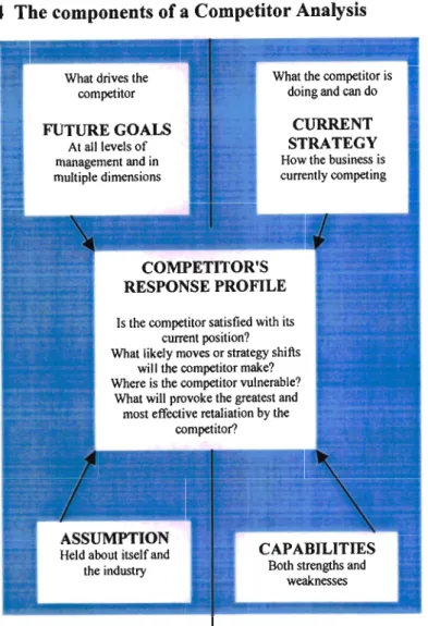 Figure 2.4 The components of a Competitor Analysis
