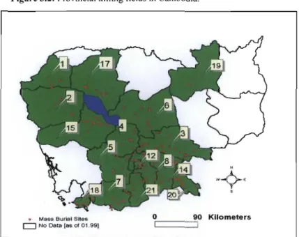 Figure 3.2: Provincial killing fields in Cambodia