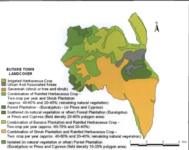Figure 4.2: Butare Town Landcover