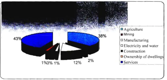 Figure 1. Contribution to GDP by Sector 2006