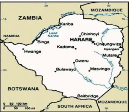 FIGURE 2. MAP OF ZIMBABWE 