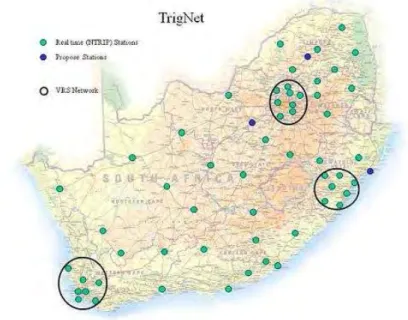 Figure 4.18: Trignet stations map 